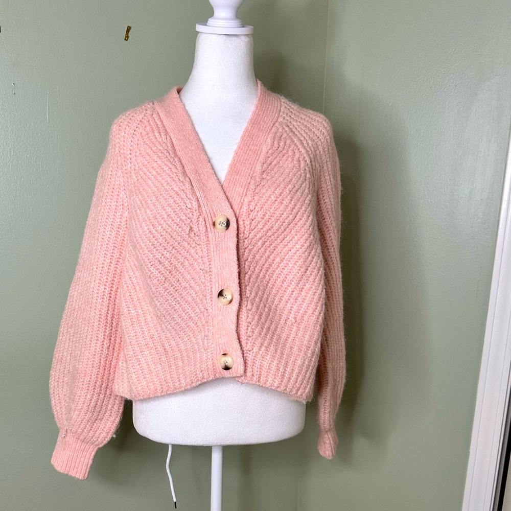 Mango pink cardigan
